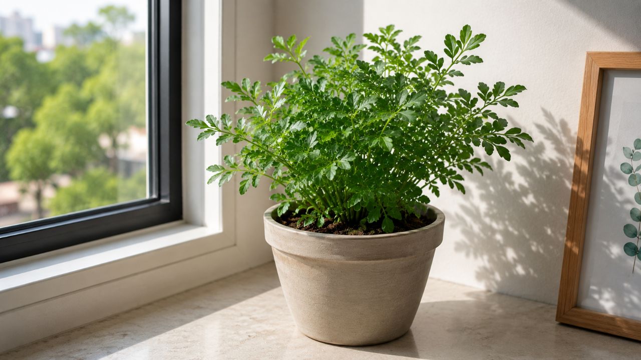 Onde colocar arruda dentro de casa para proteção contra inveja Mantenha a arruda saudável com luz natural, regas em solo seco e drenagem eficiente no vaso.
