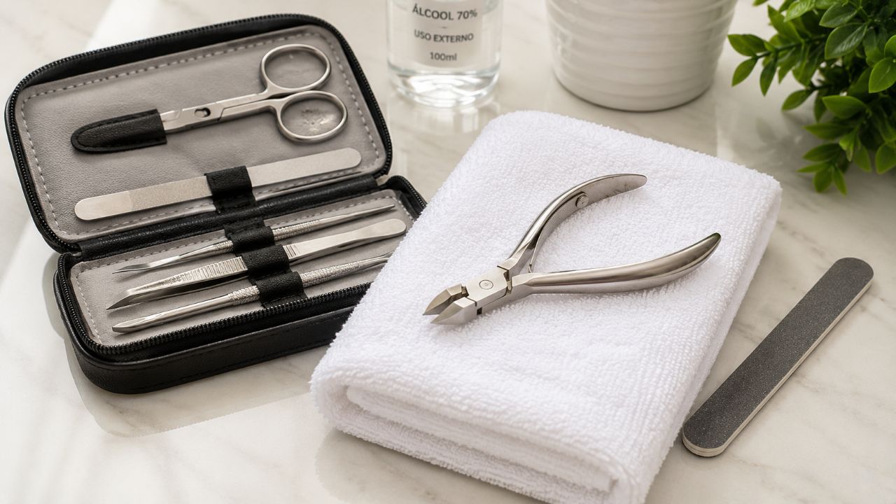 Corte unhas retas com alicate afiado e limpo para evitar rachaduras, cortes e unhas encravadas.