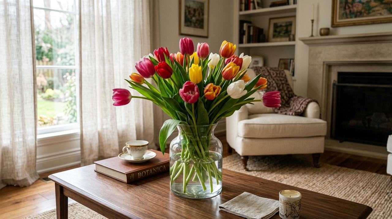 Na Holanda, para a tulipa durar anos: o macete não é a poda, mas nunca molhar as pétalas A escolha cuidadosa dos elementos florais dita o tom do refinamento que você deseja transmitir aos seus convidados.