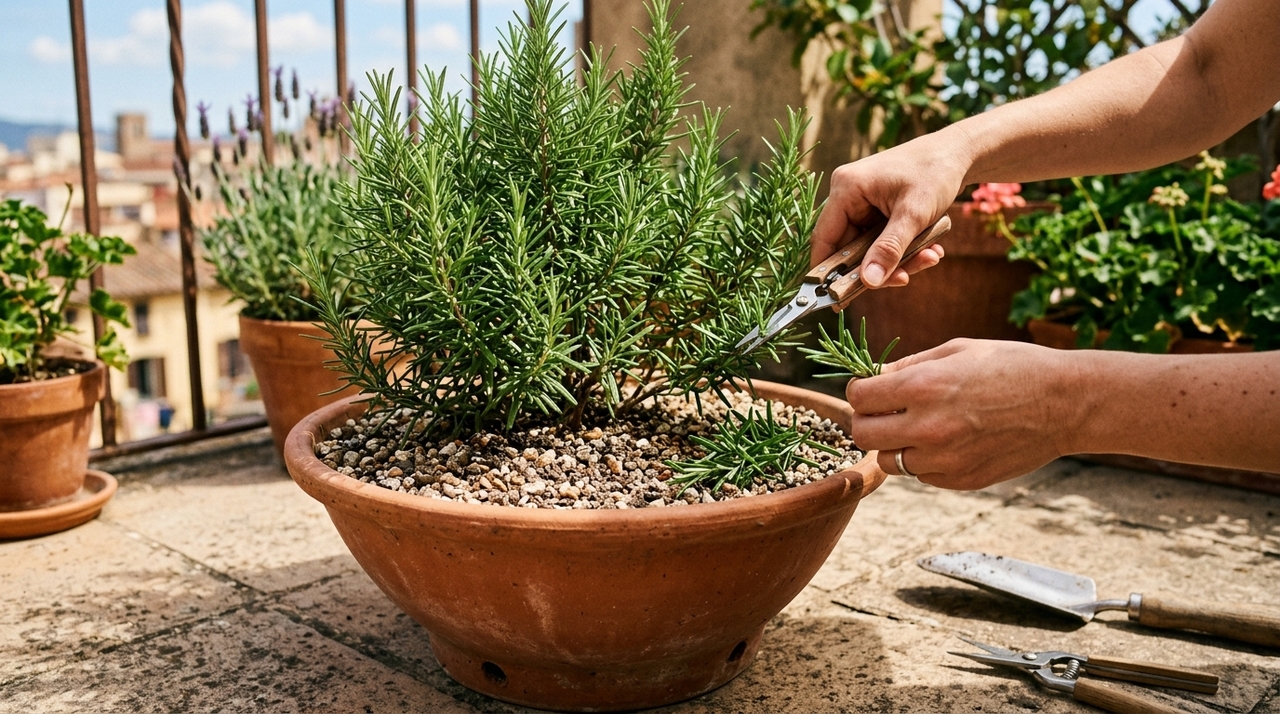 O alecrim é um arbusto perene, com folhas estreitas, firmes e muito aromáticas.