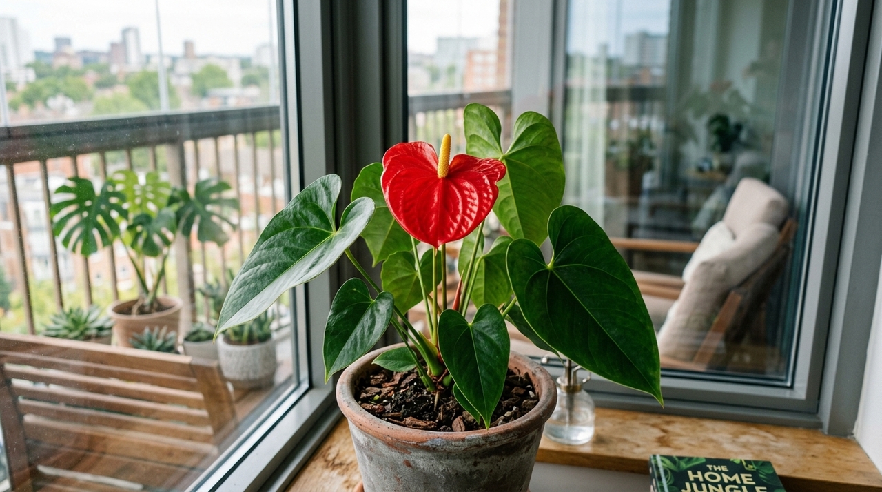 Nessa parte da casa, você deve plantar o antúrio de forma que ele fique repleto de flores vermelhas e duradouras A luz controla boa parte da energia usada pelo antúrio para produzir folhas, raízes e flores.