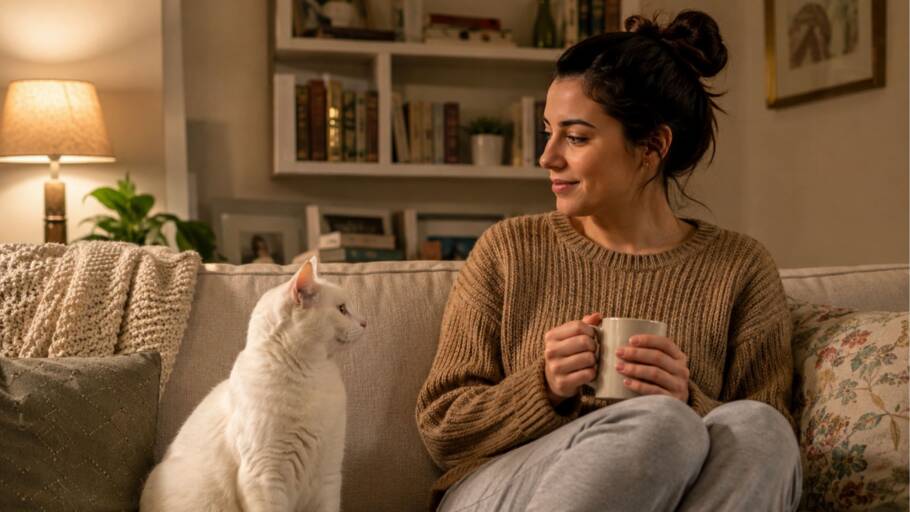 5 traços de personalidade de pessoas que adoram ter gatos Gatos costumam atrair pessoas que apreciam independência e companhia discreta