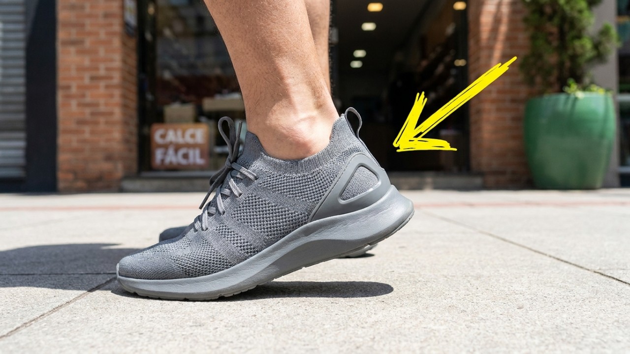 Adeus aos pés cansados os melhores sapatos leves e respiráveis, perfeitas para usar na cidade ou na praia Calçados leves e respiráveis oferecem o amortecimento ideal para longas caminhadas urbanas. – Imagem gerada por IA