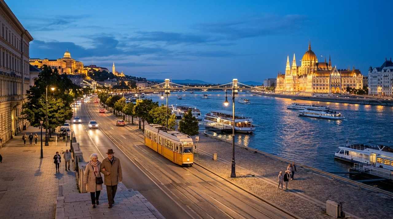 A cidade europeia ideal para viajar depois dos 70: acessível, segura e fácil de percorrer. O transporte público de Budapeste ajuda porque conecta metrô, ônibus, bondes e trólebus em boa parte da cidade