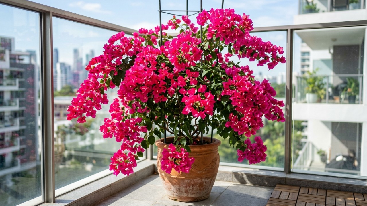 A planta mediterrânea extremamente resistente para cultivar na varanda: como cuidar e fazer florescer A exposição direta ao sol por pelo menos seis horas diárias combinada com uma adubação rica em fósforo e potássio estimula o florescimento contínuo da planta. – Imagem gerada por IA