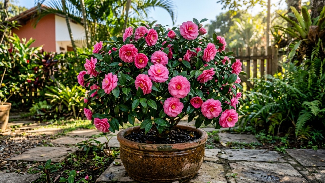 Belas e longevas flores japonesas para jardineiros preguiçosos: 5 plantas que lhe darão cor por 30 anos O controle correto da umidade do solo e da iluminação garante uma floração deslumbrante com mínimo esforço. – Imagem gerada por IA