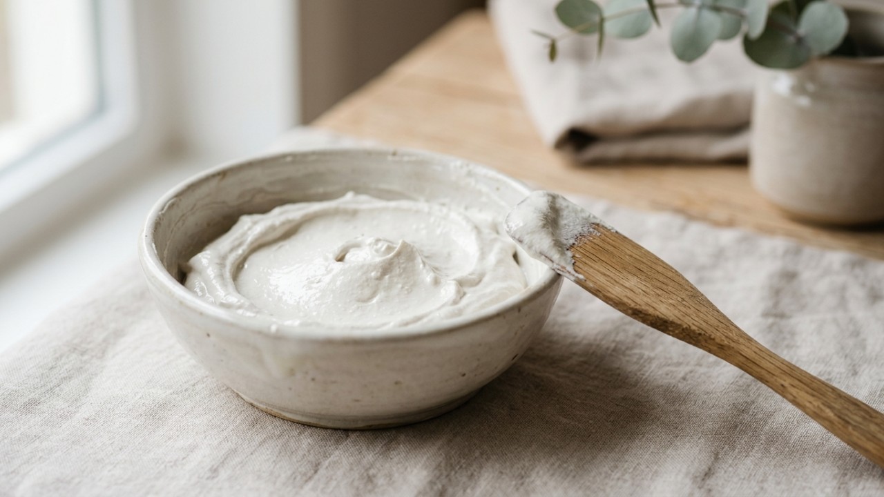 Cuidar da aparência facial com argilas naturais é um hábito essencial para renovar o viço e a luminosidade da pele de maneira prática. – Imagem gerada por IA