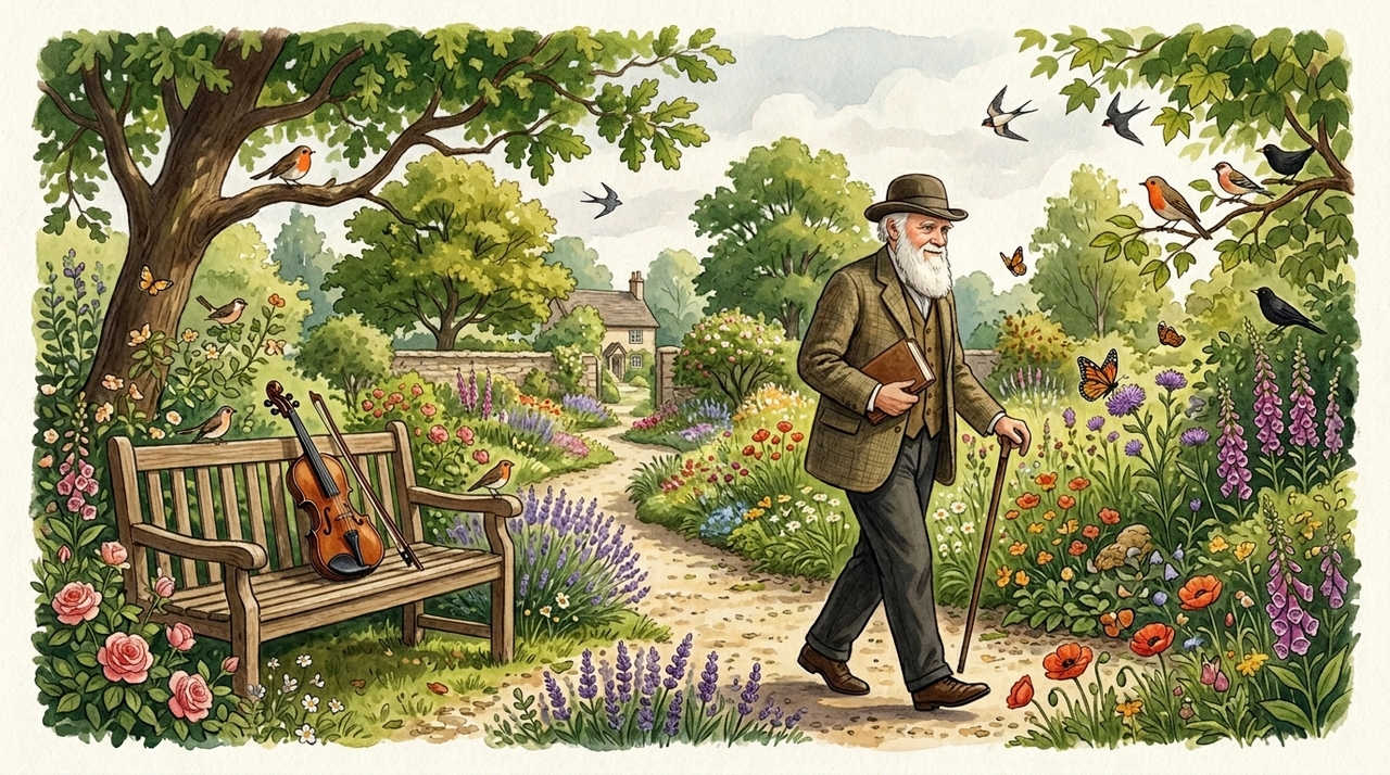 Citação do dia, de Charles Darwin: “Se eu pudesse viver minha vida novamente, tentaria ler poesia e ouvir música pelo menos uma vez por semana.” Poesia e música trabalham partes da experiência humana que não cabem em cálculo, relatório ou explicação lógica.