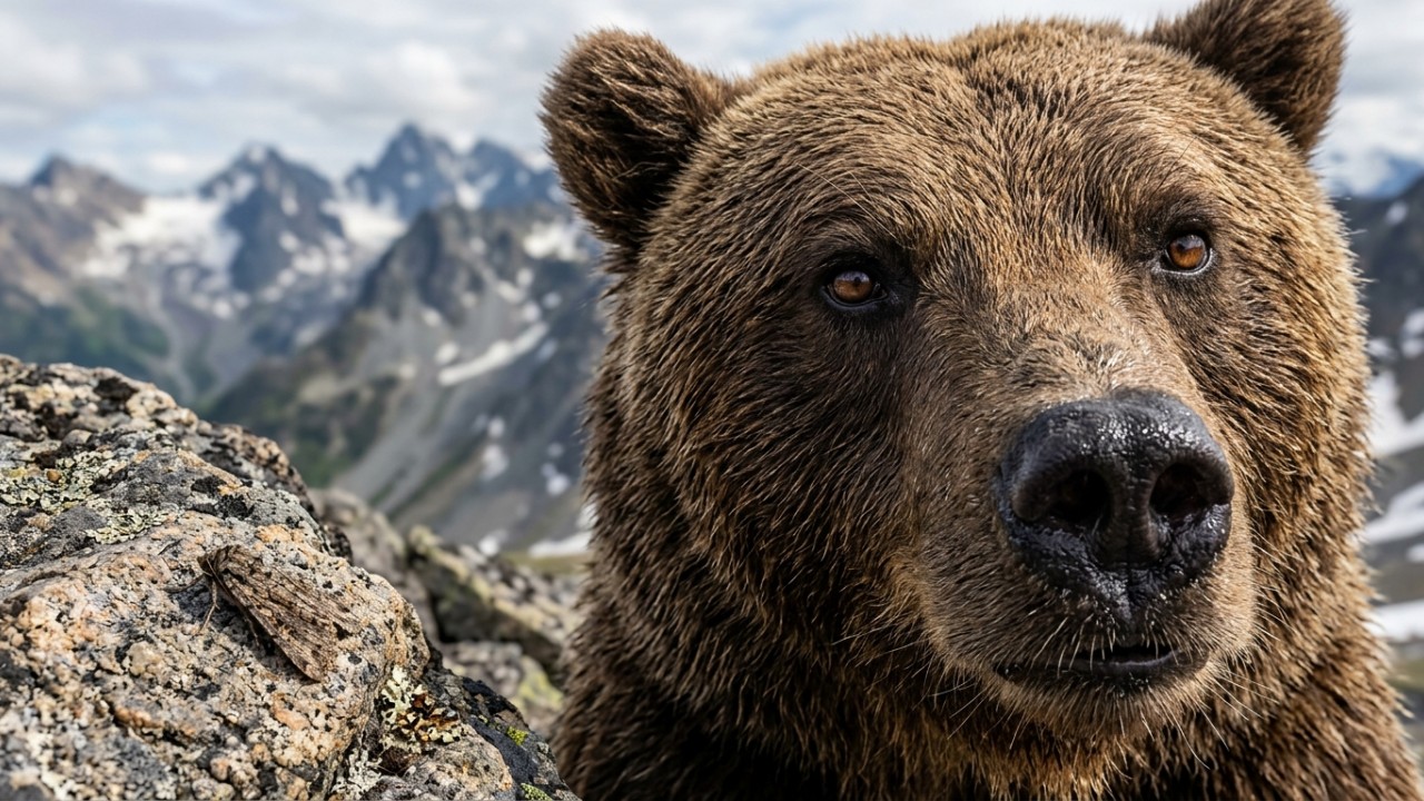 O aumento de ursos em picos rochosos exige maior preparo e cuidado por parte dos trilheiros que exploram a região. – Imagem gerada por IA