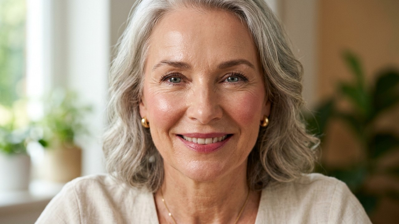 As melhores bases de maquiagem para mulheres acima de 50 anos A hidratação facial profunda antes da base é o segredo dos profissionais para evitar o efeito craquelado. – Imagem gerada por IA
