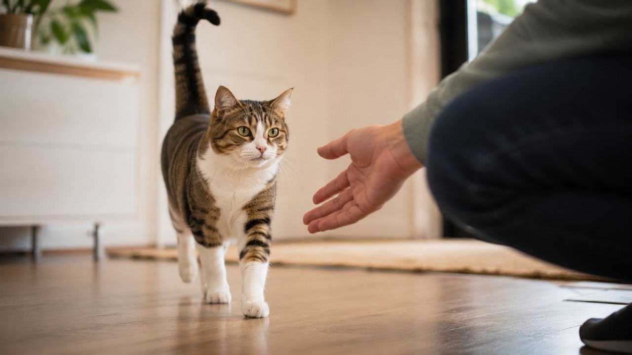 Sinais sutis como ronronar, amassar pãozinho e relaxar revelam a forte confiança do gato no tutor.