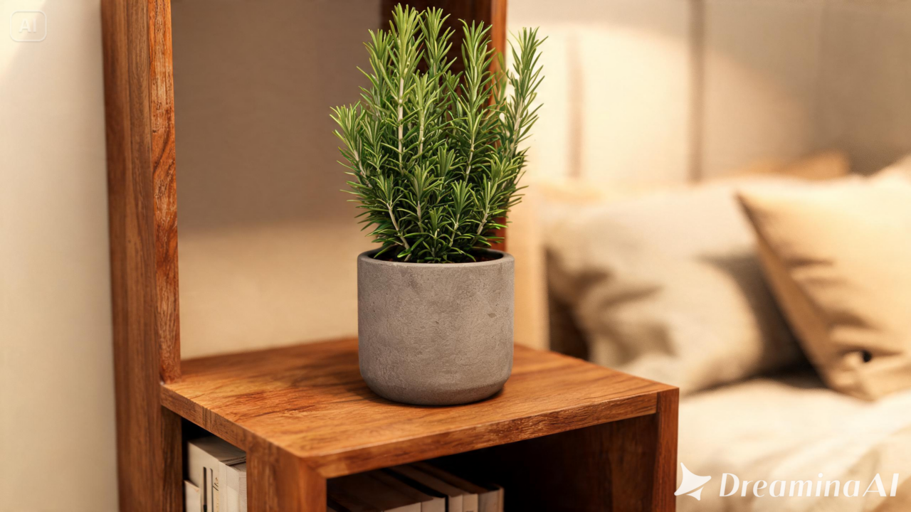 Um simples vaso de alecrim pode transformar o clima do quarto com perfume suave e charme natural. Saiba por que ele faz sucesso.