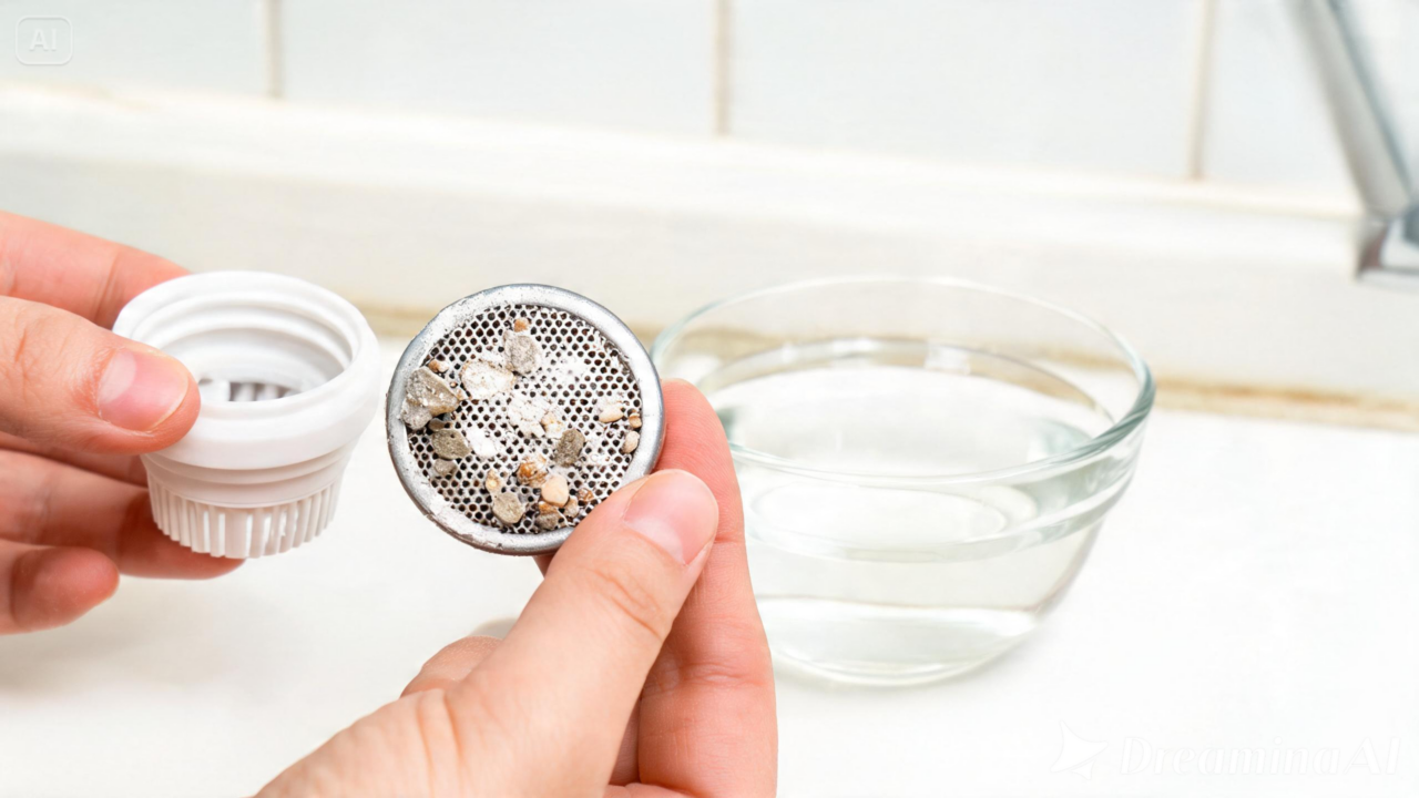 Como desentupir o filtro da torneira e melhorar a pressão da água em apenas alguns minutos Água saindo fraca ou em várias direções? Um detalhe quase invisível pode ser o responsável. Saiba como resolver em poucos minutos.