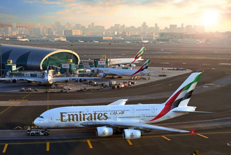 A Emirates tem voos diários de São Paulo para Dubai