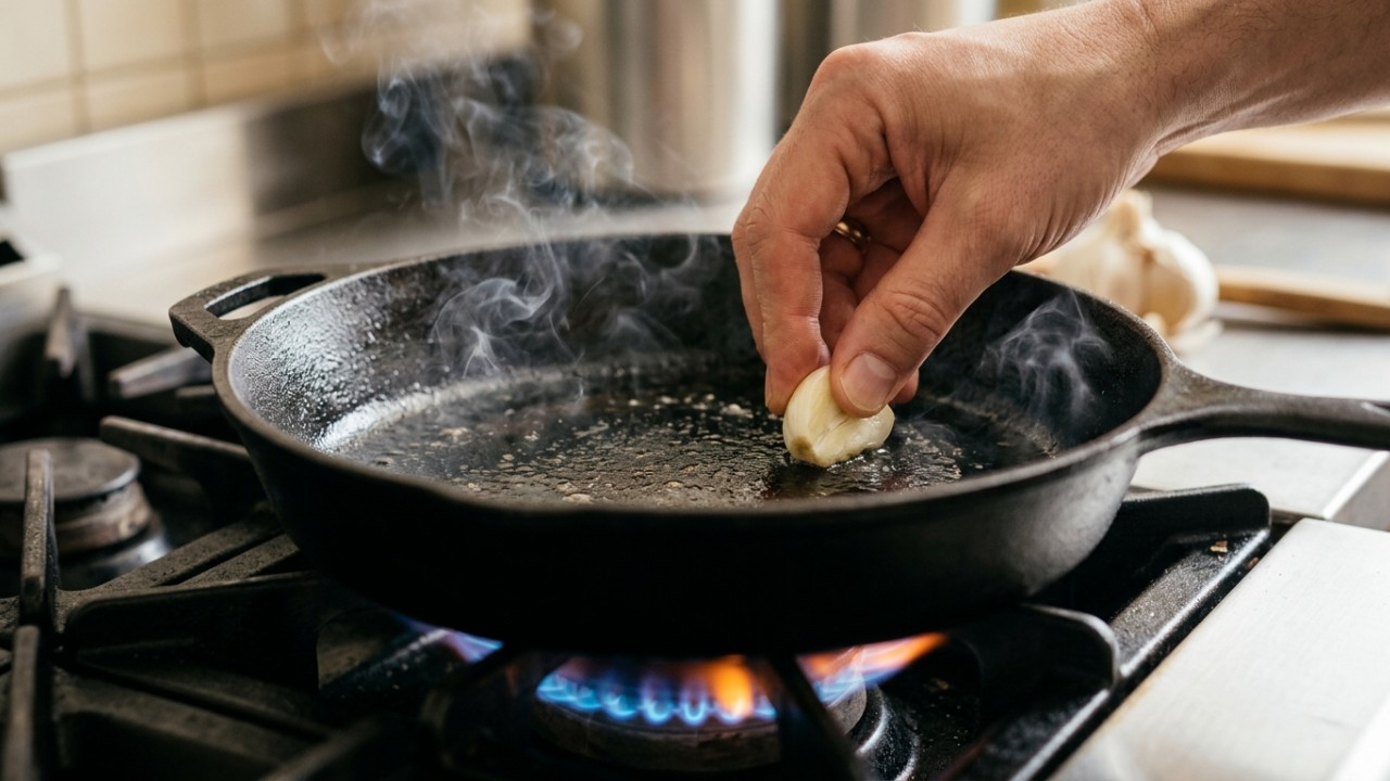 O segredo para legumes crocantes e dourados está em manter a frigideira bem quente e adicionar o sal apenas no final do preparo. – Imagem gerada por IA