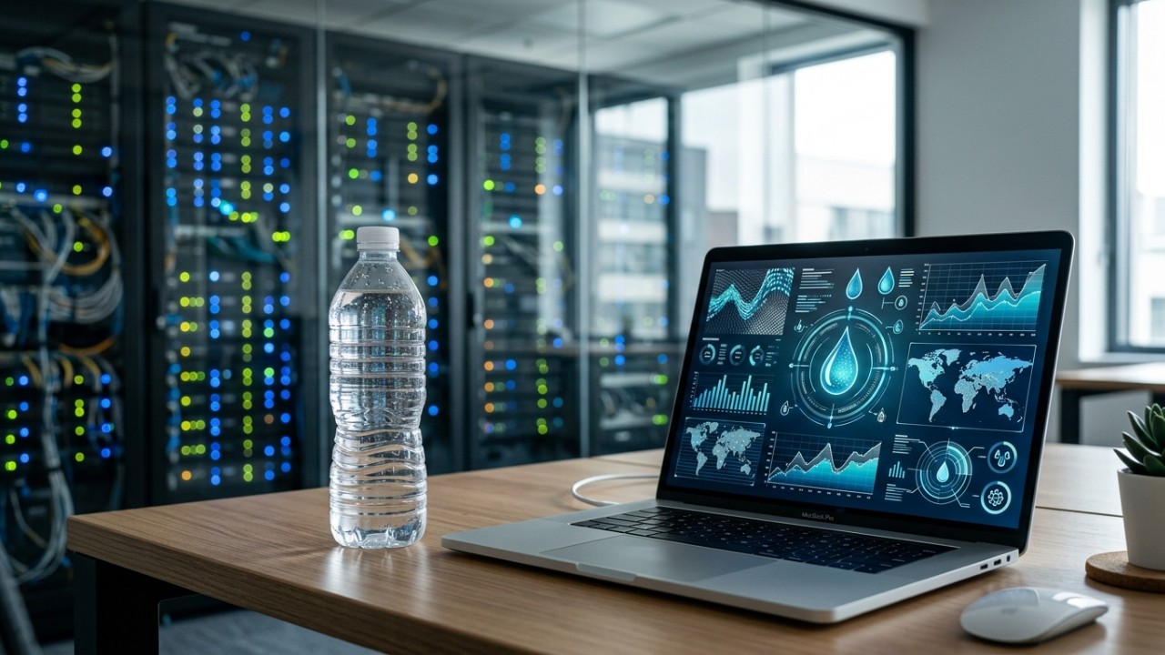 O equilíbrio entre o avanço tecnológico e a conservação ambiental exige novas soluções ecológicas para os data centers modernos. – Imagem gerada por IA