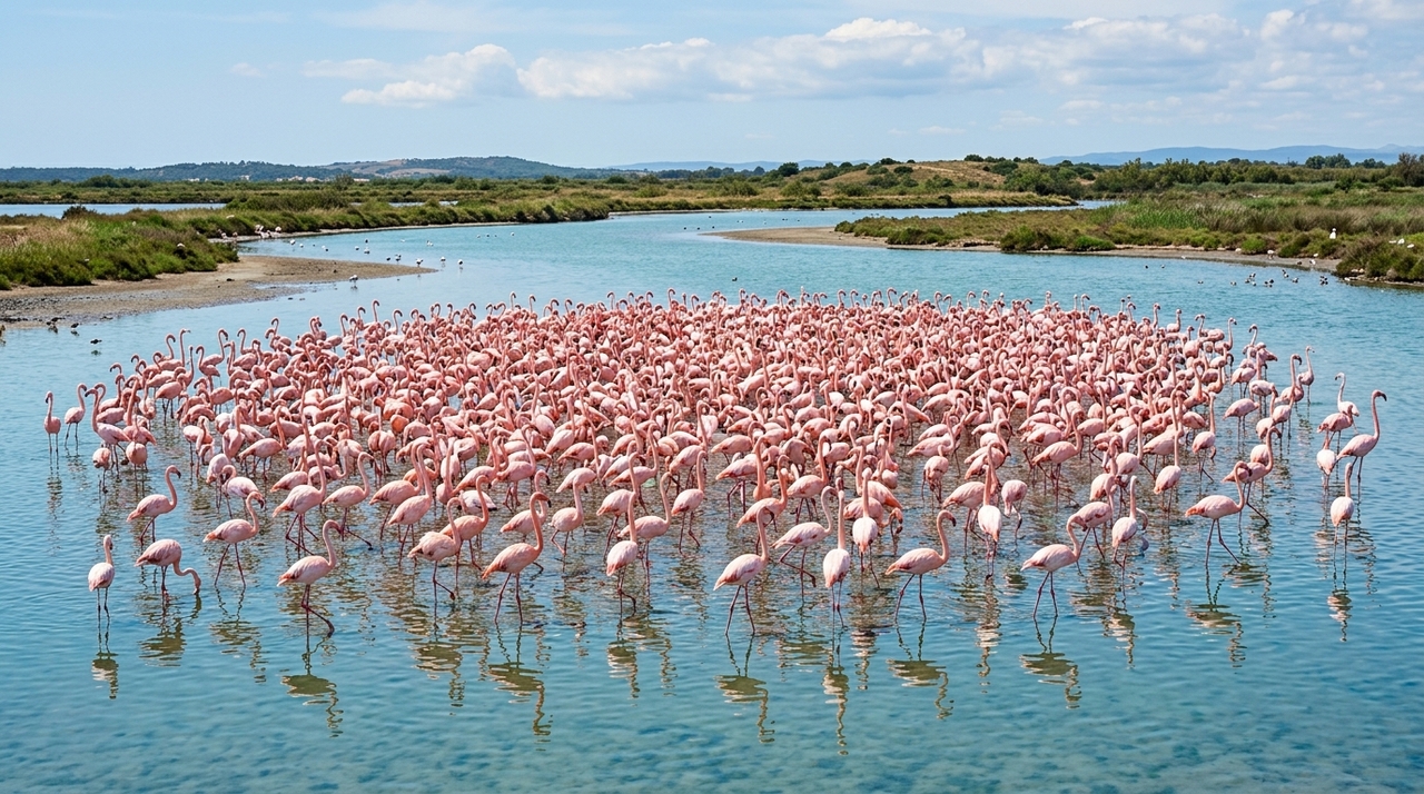 Como se chama um grupo de flamingos? Flamingos são aves altamente sociais.