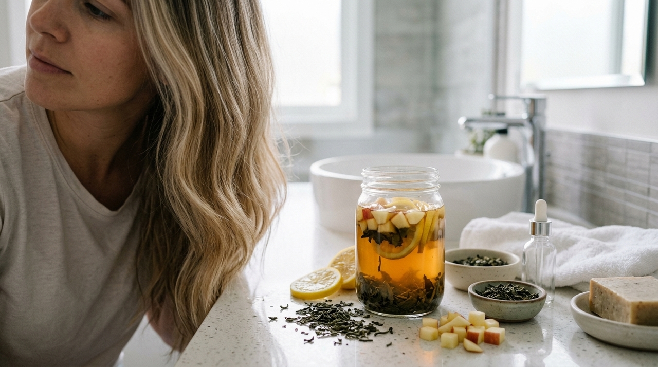 A receita utiliza ingredientes conhecidos por suas propriedades equilibrantes e adstringentes.
