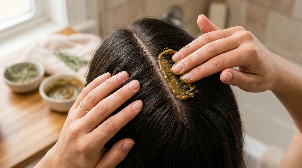 Uma das receitas mais conhecidas combina ingredientes naturais que ajudam a limpar suavemente o couro cabeludo e proporcionar sensação de frescor.