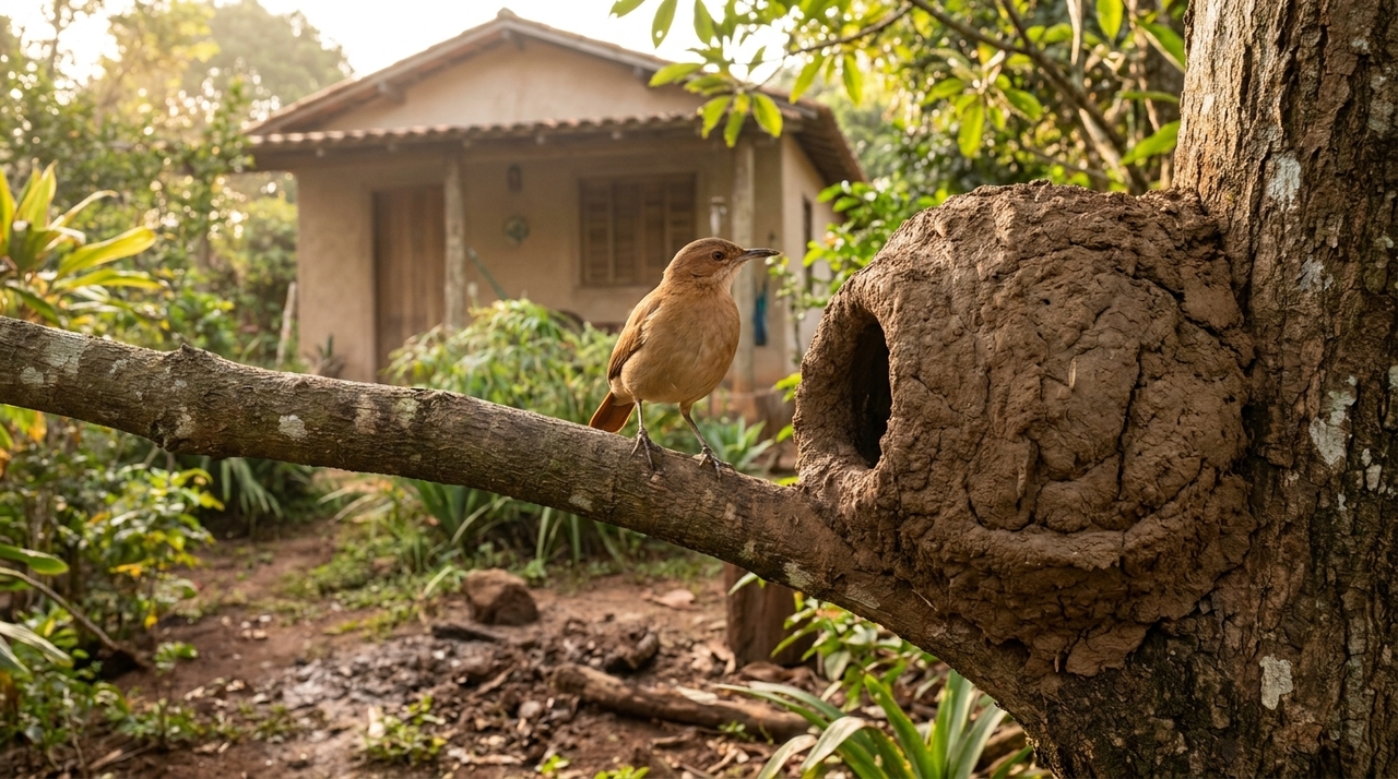 Caso você encontrar um ninho de barro de um joão-de-barro em sua casa ou jardim, nós lhe diremos o que isso significa e por que é algo bom O joão-de-barro ajuda no equilíbrio do jardim porque se alimenta de insetos, larvas e pequenos invertebrados.