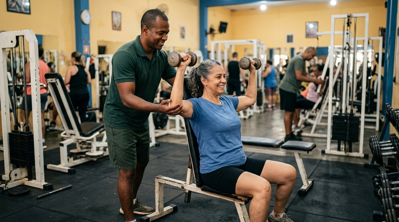 Fazer natação é ótimo, mas os ortopedistas concordam: o melhor exercício para fortalecer os ossos e evitar a osteoporose A musculação é importante porque o músculo exerce tração sobre o osso durante o movimento.