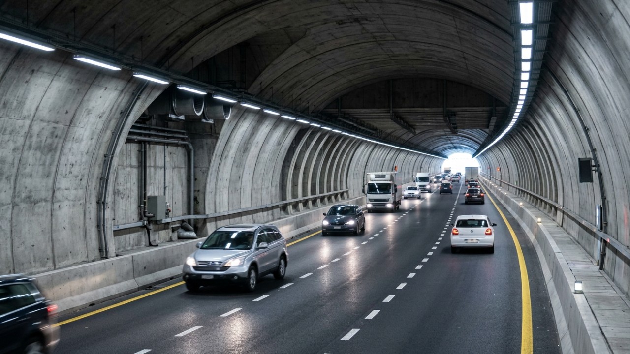 Projeto do túnel sob o Estreito de Magalhães promete integrar a Terra do Fogo ao continente chileno. – Imagem gerada por IA