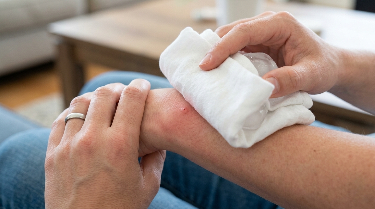 Como parar imediatamente a coceira causada por mosquitos Quando o mosquito pica, ele libera substâncias que impedem o sangue de coagular enquanto se alimenta.