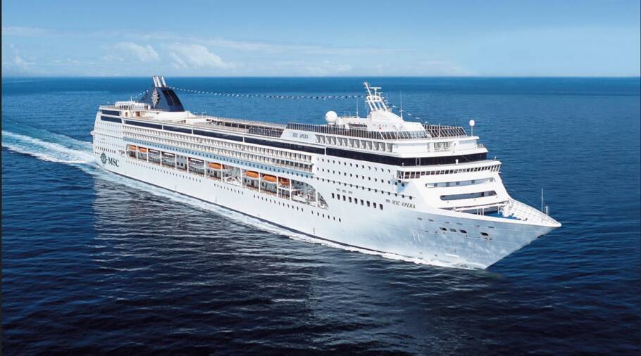 O roteiro pelo Caribe Sul será a bordo do navio MSC Opera