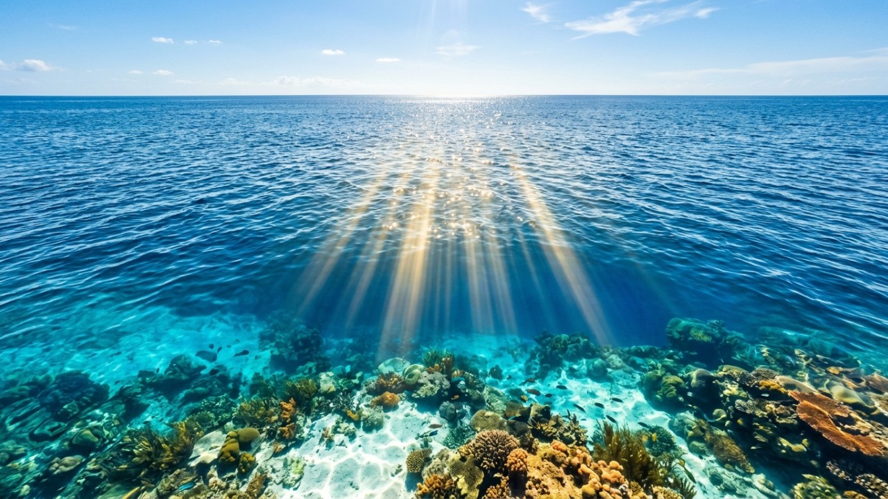 A redução da poluição atmosférica diminuiu o escudo de nuvens e acelerou o aquecimento dos oceanos. – Imagem gerada por IA