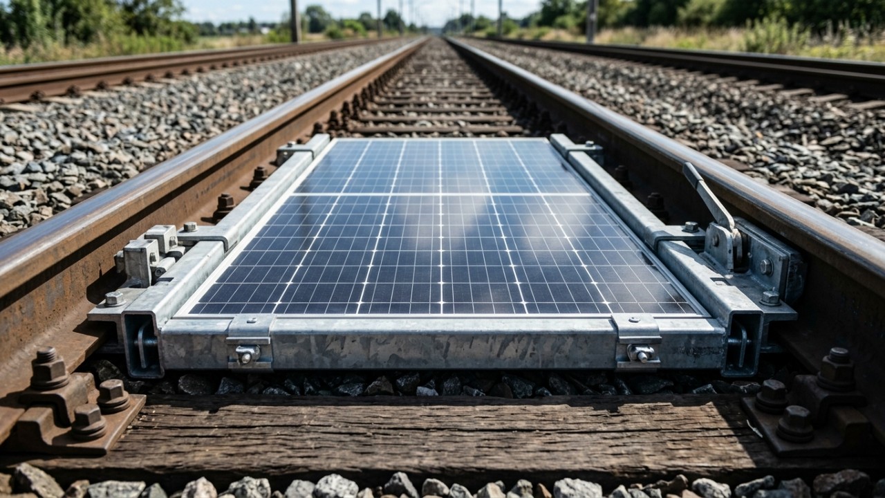 Parece impossível, mas a Suíça está colocando painéis solares debaixo dos trens para transformar as linhas ferroviárias em uma fonte quase infinita de energia limpa A nova tecnologia fotovoltaica instalada nas linhas ferroviárias permite gerar eletricidade sem interferir no tráfego dos trens ou na manutenção dos trilhos. – Imagem gerada por IA