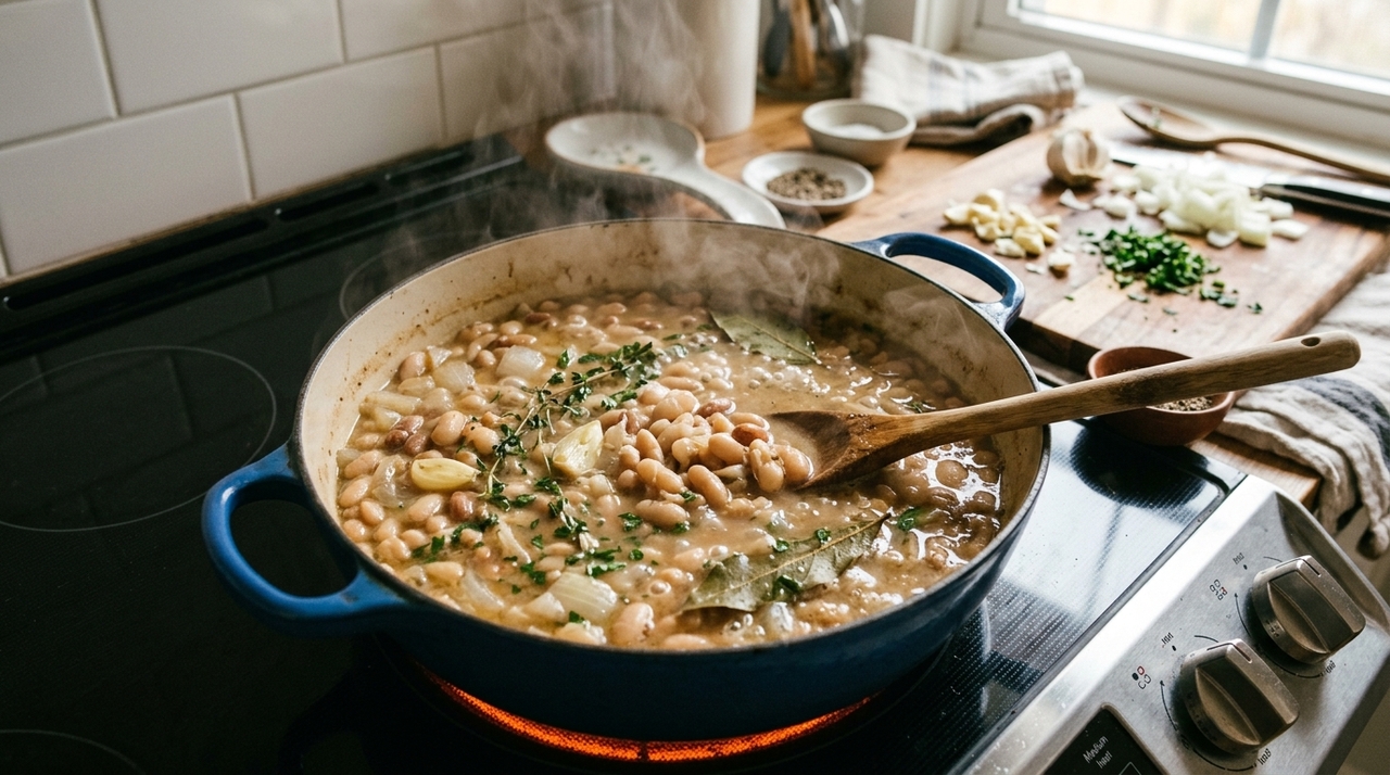 Como cozinhar feijão: dicas para um resultado cremoso, com caldo encorpado e grãos macios O caldo encorpado aparece quando parte dos grãos se desfaz naturalmente