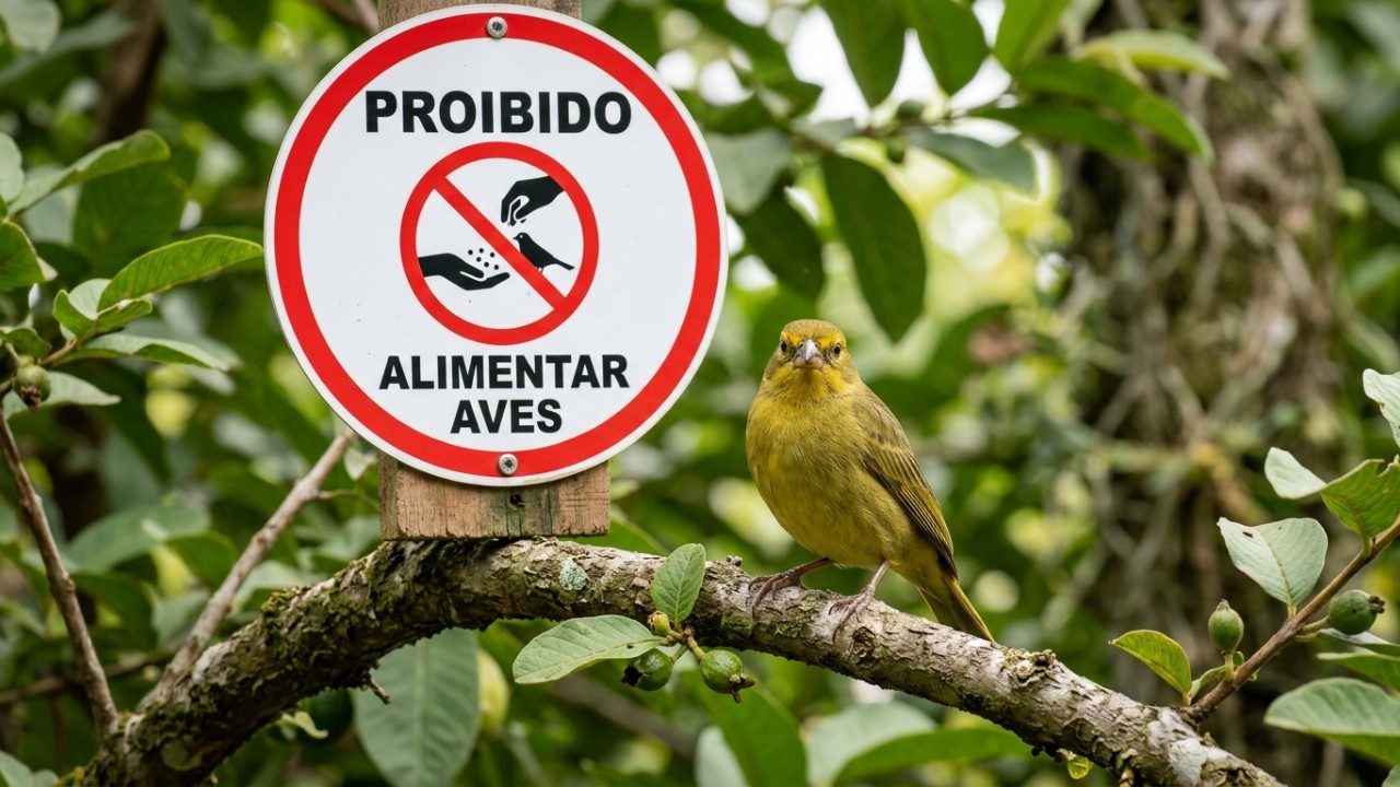 Pendurar CDs antigos nos galhos da goiabeira: para que serve e por que é recomendado O truque simples com CDs antigos simula os olhos de predadores e afasta as aves da goiabeira de forma totalmente ecológica. – Imagem gerada por IA