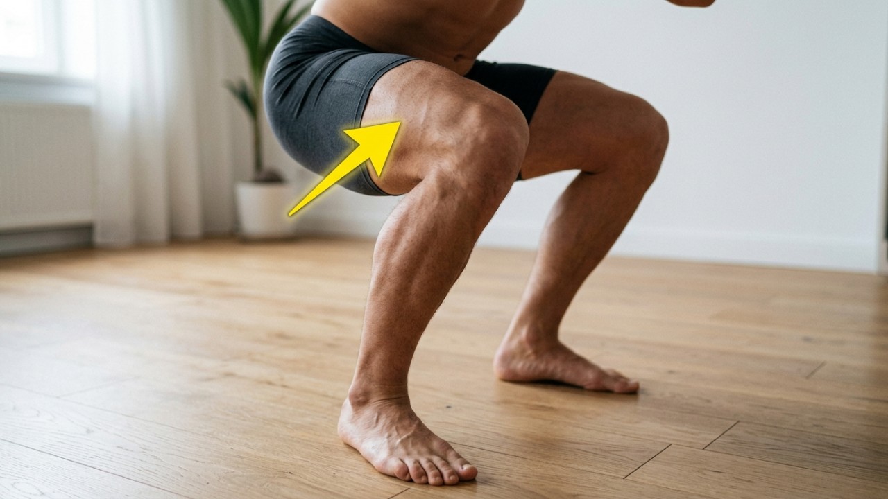 Fazer caminhada é bom, mas especialistas concordam que este é o melhor exercício para mandar embora a flacidez nas pernas A execução correta do movimento exige o alinhamento dos pés e o direcionamento do quadril para trás de forma a evitar lesões. – Imagem gerada por IA