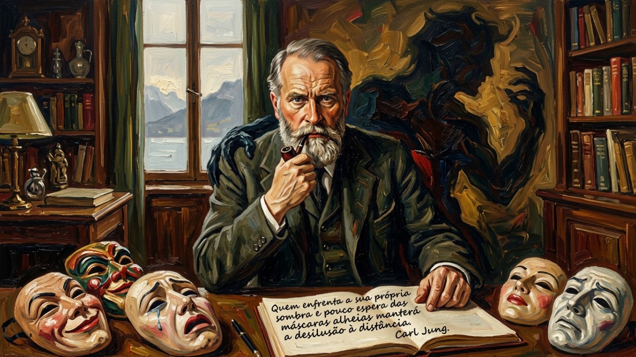 O autoconhecimento integral exige o abandono das máscaras sociais e a coragem de olhar para dentro sem julgamentos. – Imagem gerada por IA