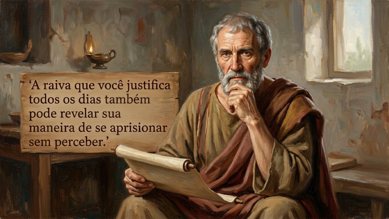A verdadeira tranquilidade começa quando compreendemos o que está sob o nosso domínio e aceitamos o que vem de fora. – Imagem gerada por IA