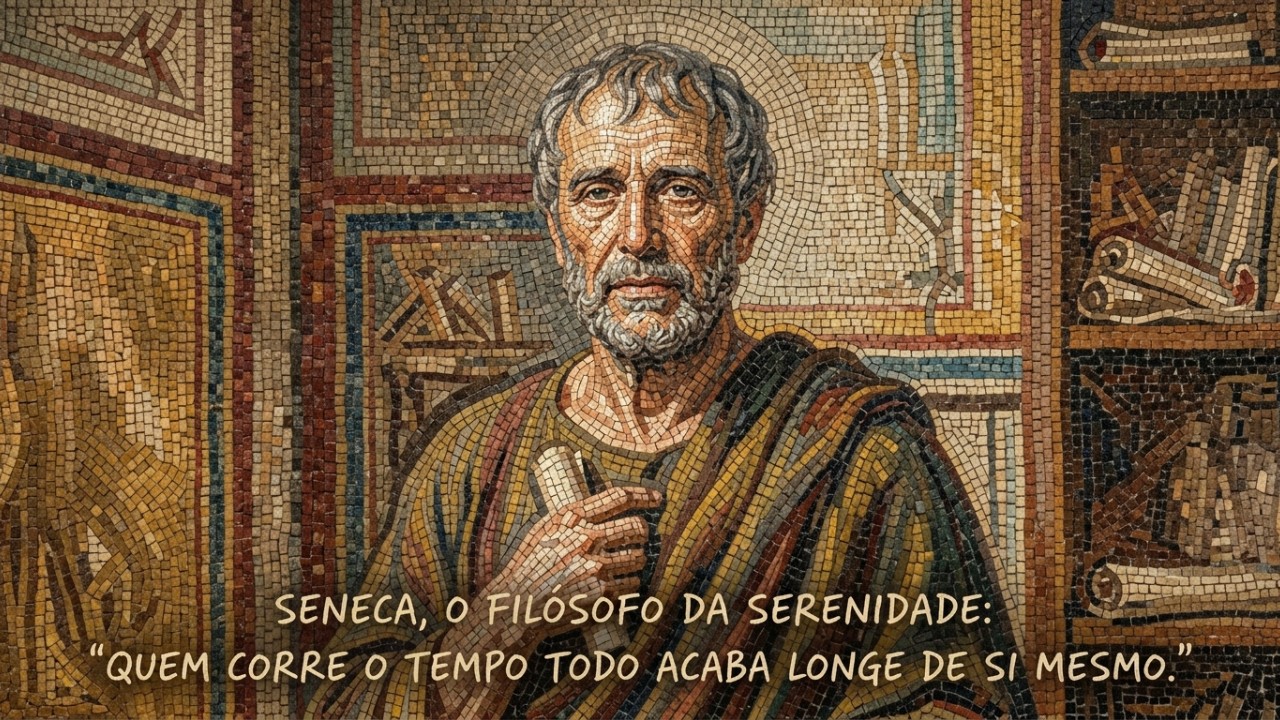 A verdadeira sabedoria de Sêneca nos lembra que desacelerar é essencial para reencontrar a nós mesmos. – Imagem gerada por IA