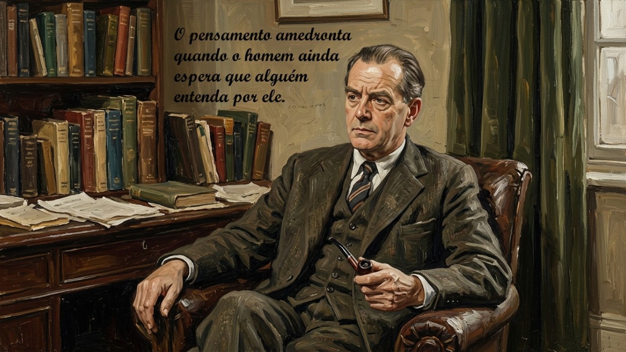 A maturidade emocional depende da nossa capacidade de acolher as angústias sem delegar a terceiros a tarefa de pensar. – Imagem gerada por IA