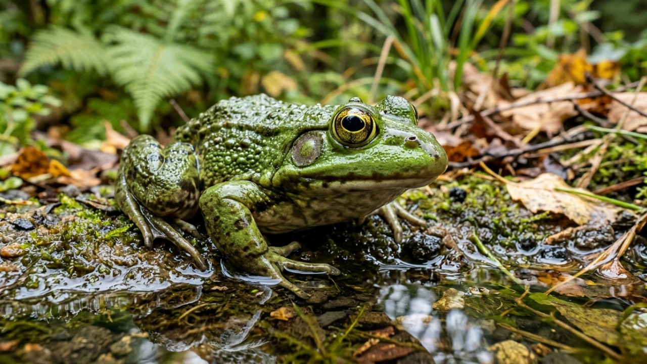 A ausência de peixes predadores em poças temporárias garante o desenvolvimento seguro de novas espécies. – Imagem gerada por IA