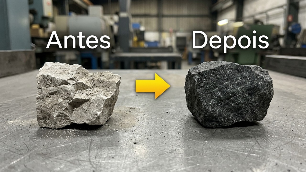 O uso de rochas silicatadas como o basalto desponta como uma alternativa viável e sustentável para a construção civil. – Imagem gerada por IA