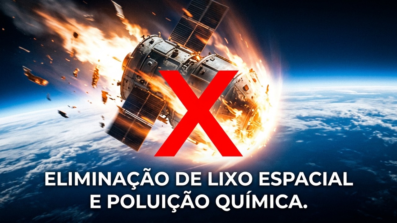 O satélite inovador de madeira surge como uma alternativa biodegradável para combater o acúmulo de lixo espacial. – Imagem gerada por IA