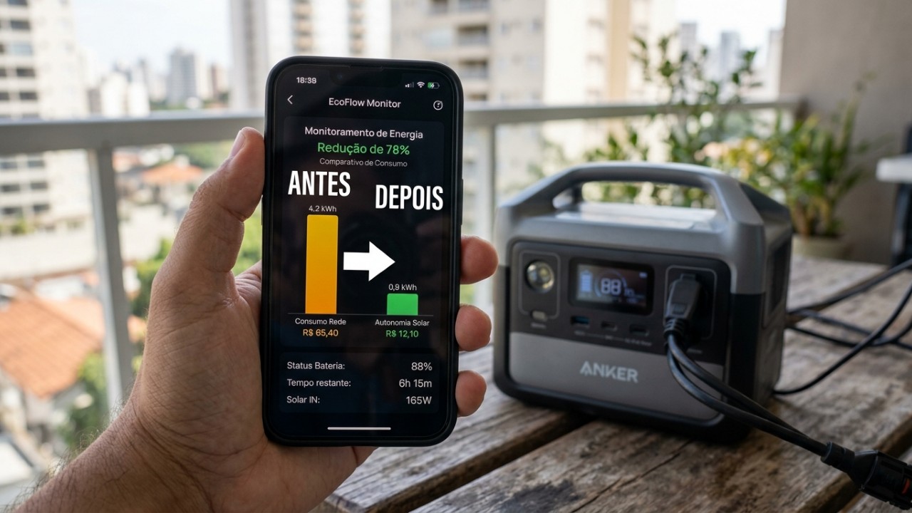 Equipamento inovador permite armazenar a eletricidade excedente dos painéis solares de forma simples e barata. – Imagem gerada por IA