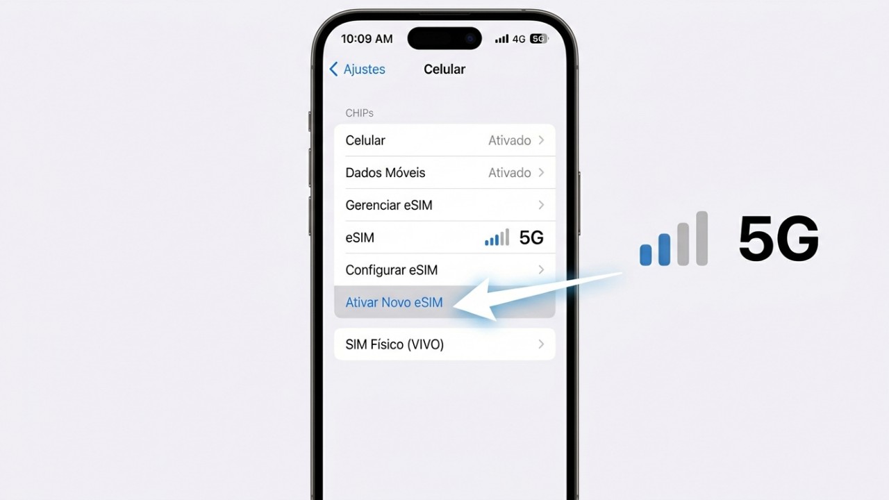 A adoção do chip virtual facilita a gestão de planos e aumenta a resistência dos dispositivos contra elementos externos. – Imagem gerada por IA