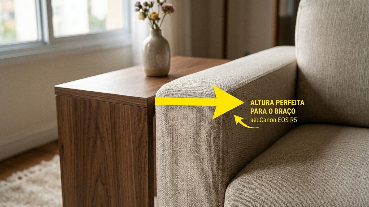 A mesa de centro tradicional ficou para trás: a nova tendência para 2026 é mais versátil, compacta e sem ocupar espaço desnecessário na sala Mesas ninho e laterais são soluções inteligentes que unem minimalismo funcional e otimização de espaço para transformar salas compactas. – Imagem gerada por IA