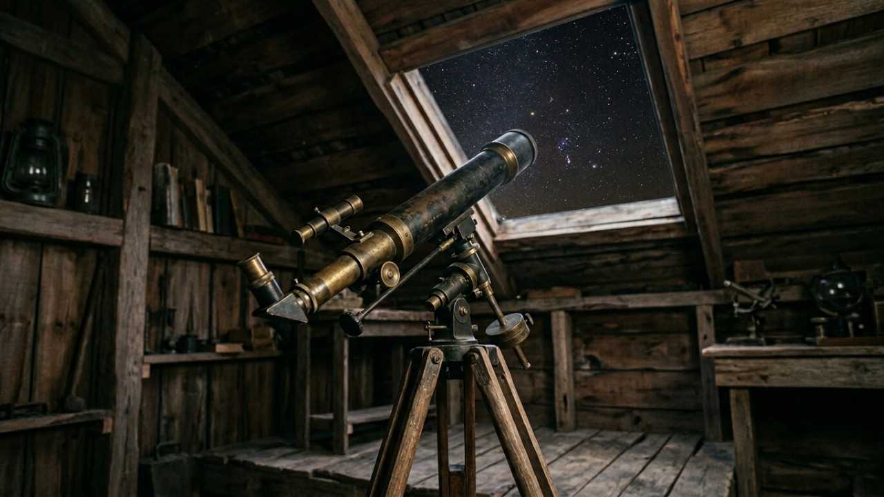 Um astrônomo de 25 anos usou um telescópio de 4 polegadas em um galpão de madeira para identificar um sinal que ajudou a abrir caminho para a descoberta de milhares de planetas A técnica de fotometria provou que descobertas espaciais incríveis podem ser feitas com baixo custo operacional. – Imagem gerada por IA