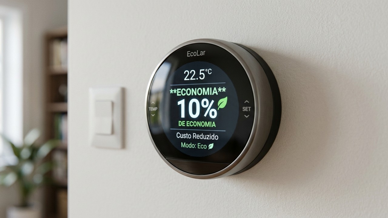 O ajuste de inverno no termostato que aquece a casa sem pesar tanto na conta de energia Pequenas mudanças diárias na climatização evitam o desgaste dos equipamentos e tornam a gestão do lar muito mais sustentável. – Imagem gerada por IA