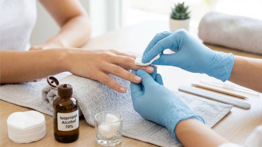 Método japonês de desengorduramento da unha antes do esmalte para aumentar aderência e evitar descascamento precoce A preparação correta da unha influencia diretamente na durabilidade do esmalte